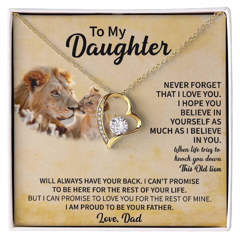 To my Daughter Forever Love Necklace - Gifts for Daughter - Beauty Belliss